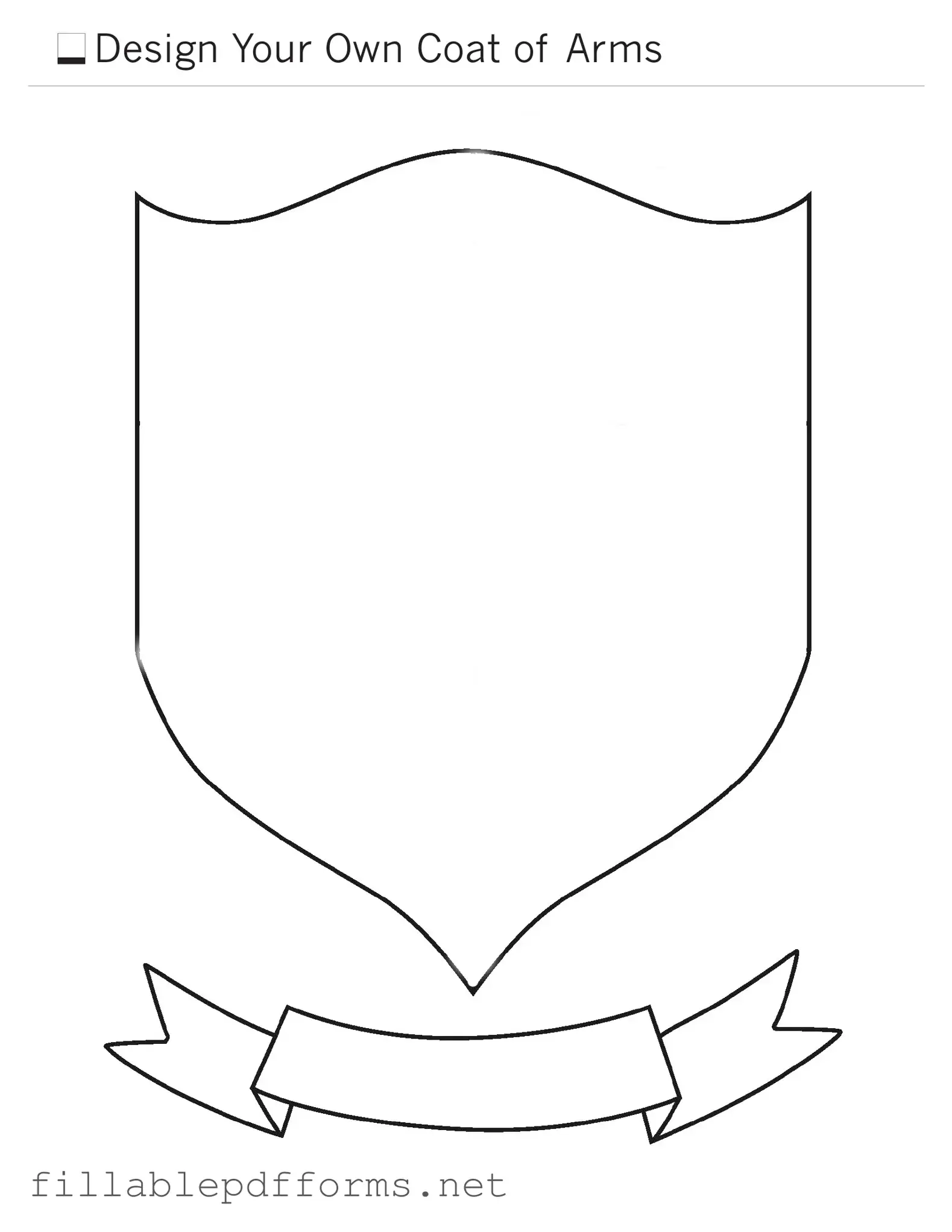 Coat Of Arms PDF Template