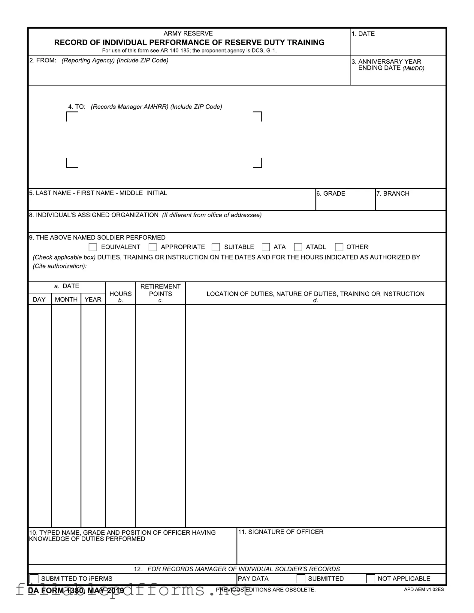 Da 1380 PDF Template