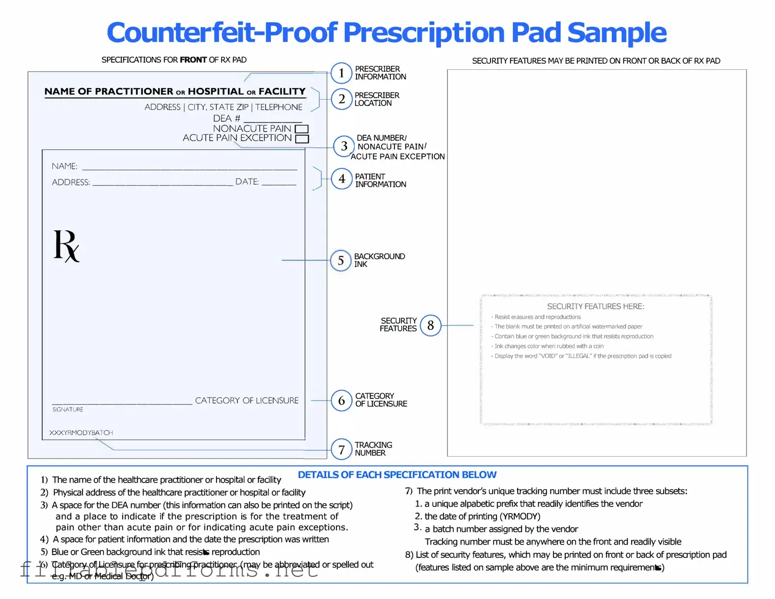 Prescription Pad PDF Template