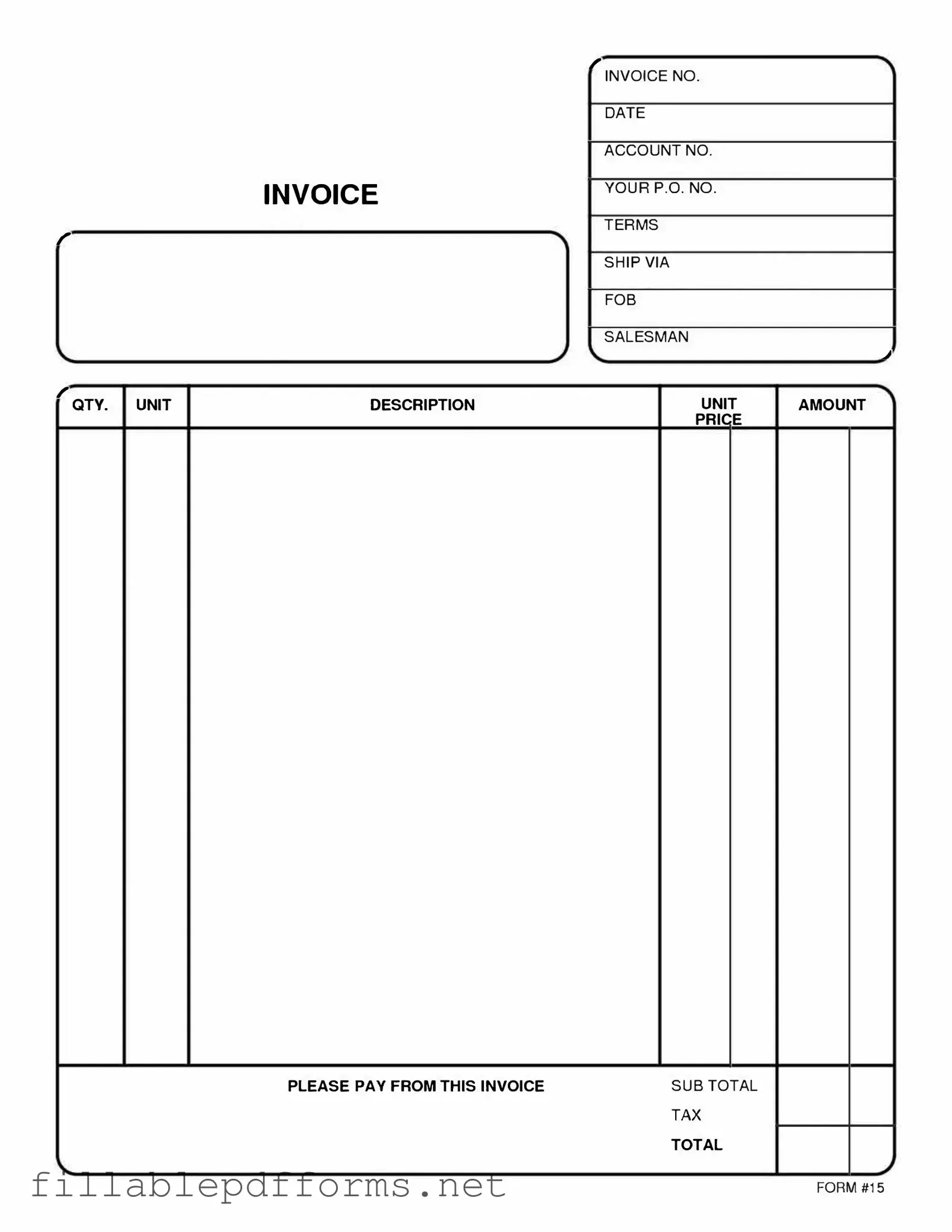 Free And Invoice Pdf PDF Template