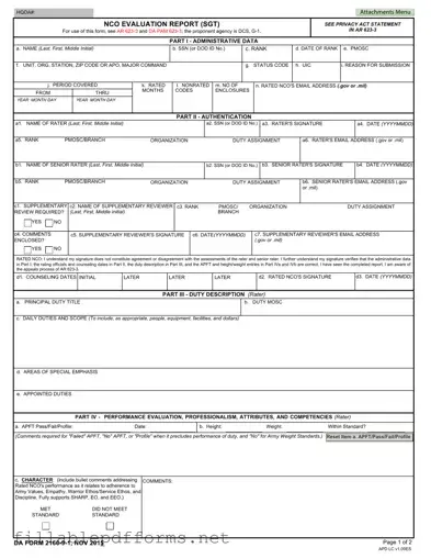 Da 2166 9 1 PDF Template
