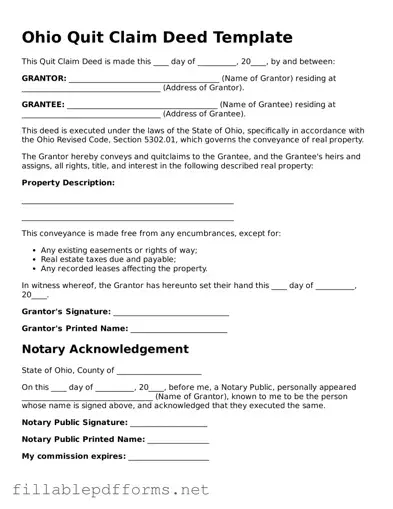 Attorney-Verified Deed Form for Ohio State