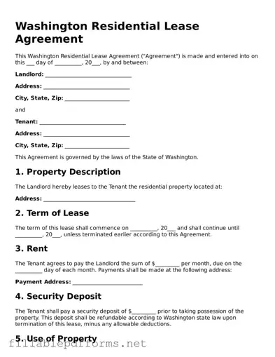 Attorney-Verified Residential Lease Agreement Form for Washington State